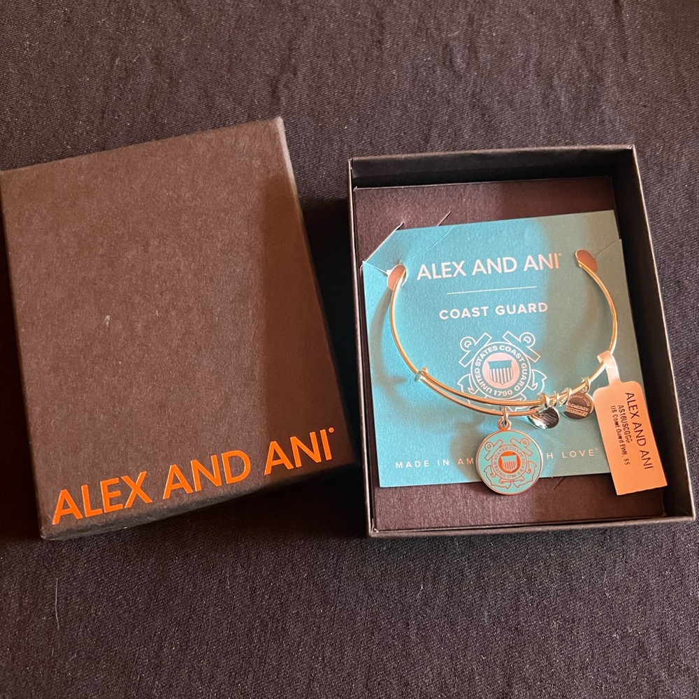 Brand New w/tag Alex and Ani Coast Guard Bracelet